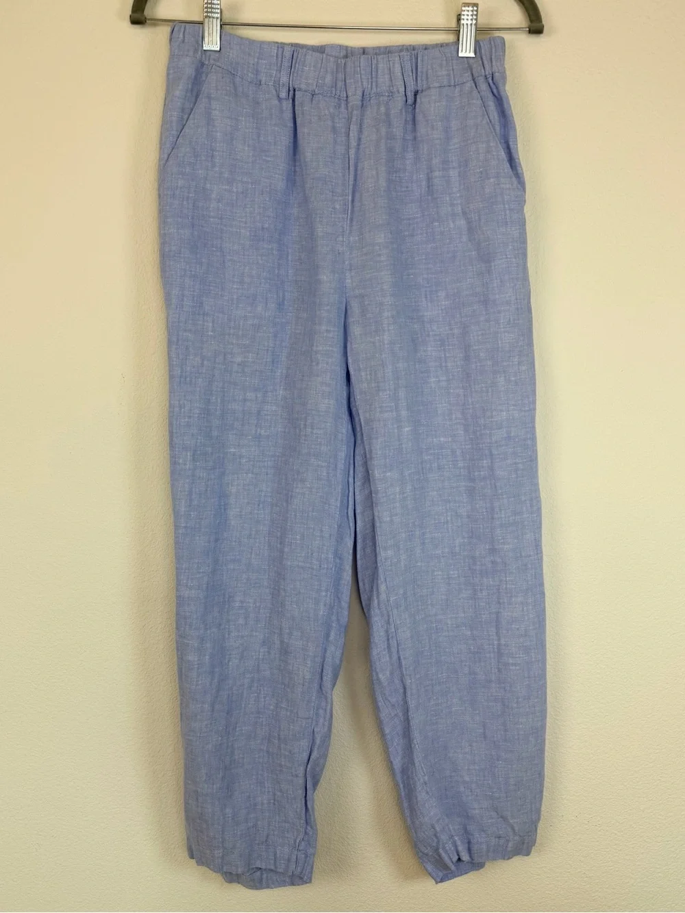 Quince 100% European Linen Pull On Pants in French Blue